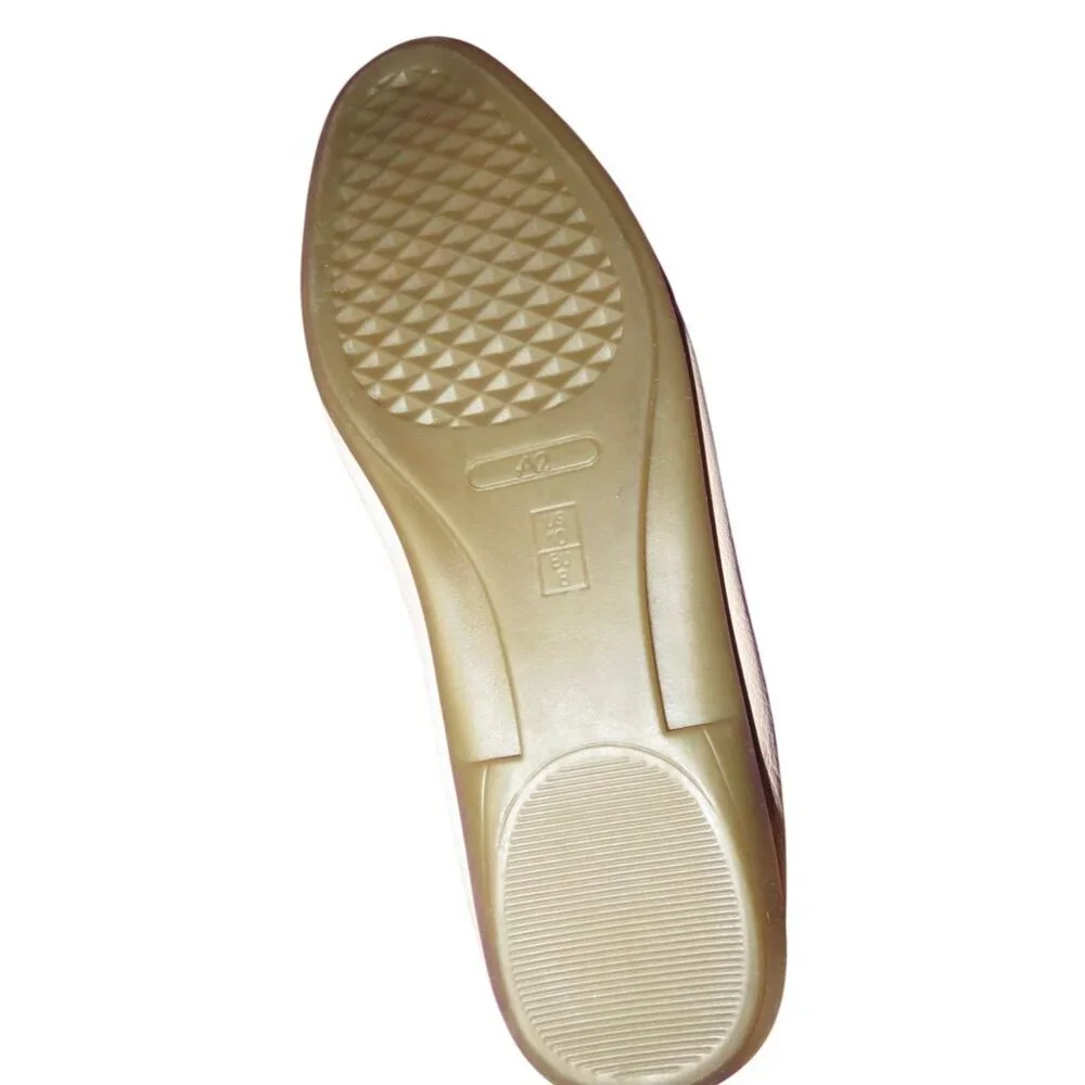 Aerosoles A2 Stich N Turn Technology Vegan Leather Horsebit Ballet Flats size 10